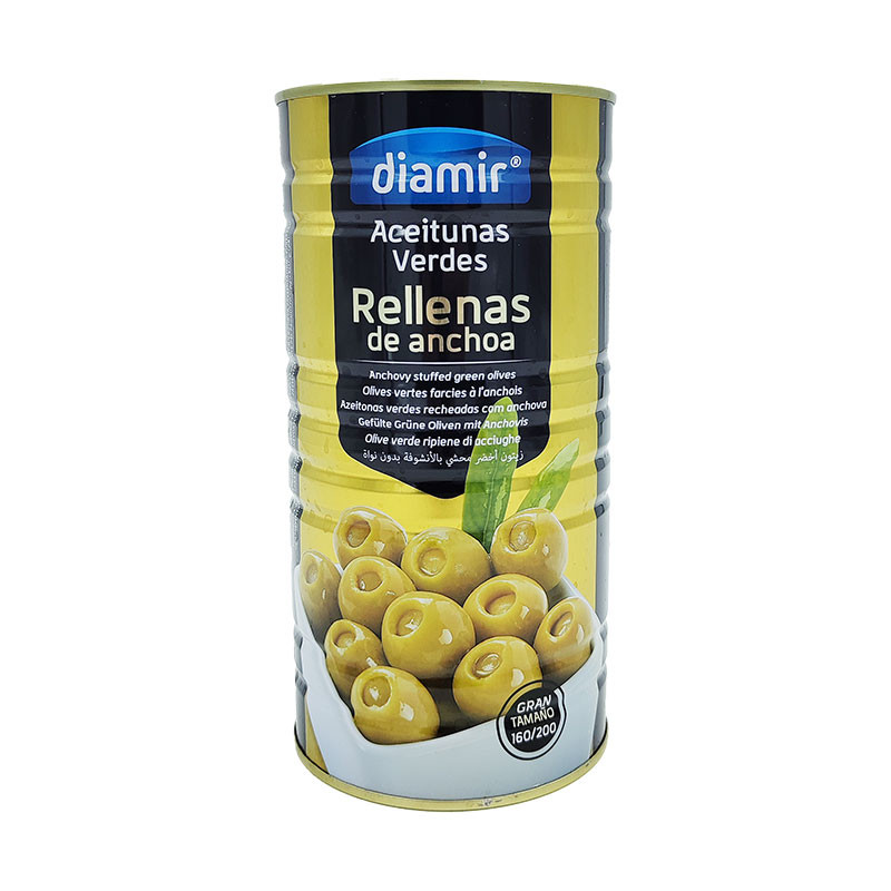 DIAMIR ACEITUNA RELLENA DE ANCHOA 600G