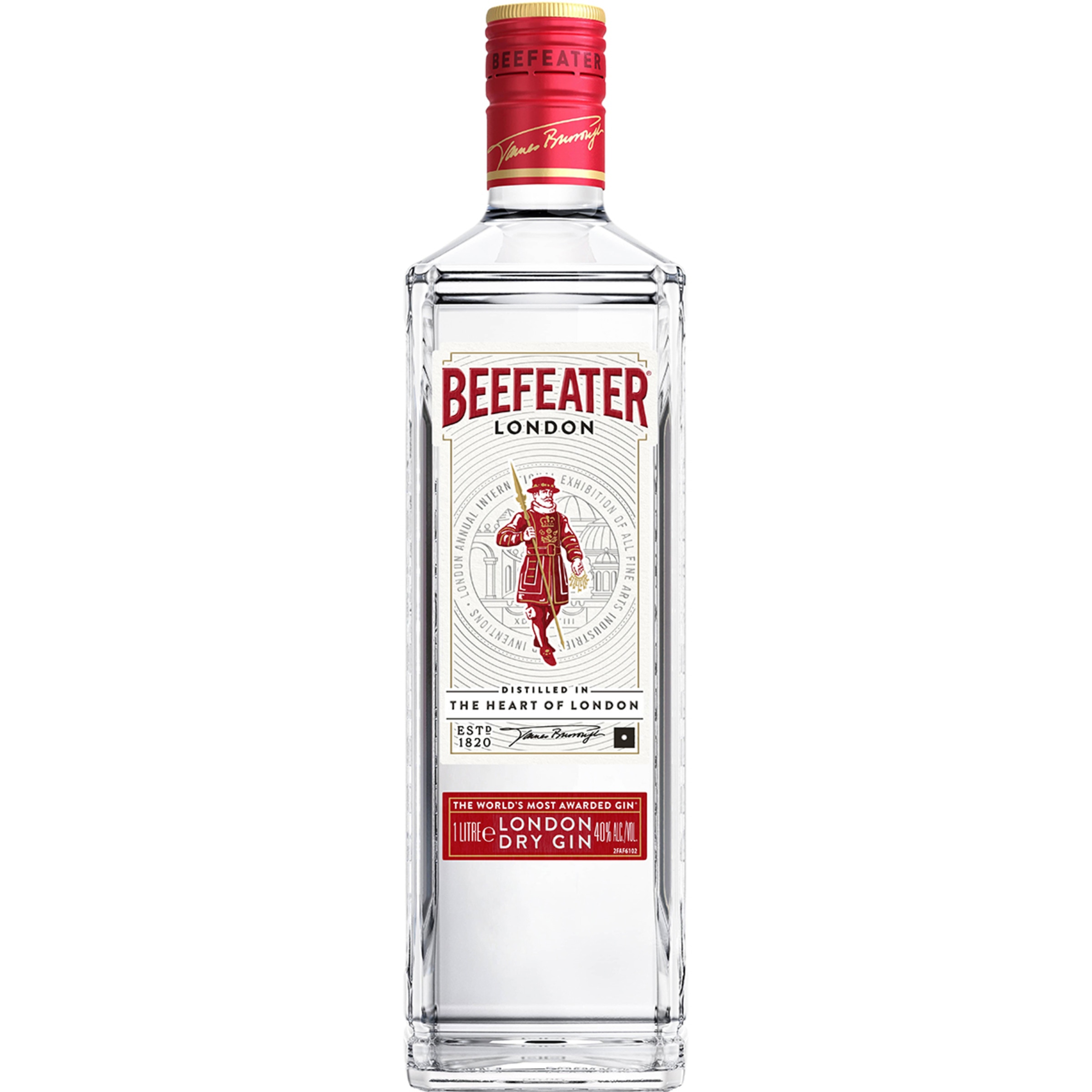 LITRO GINEBRA BEEFEATER 