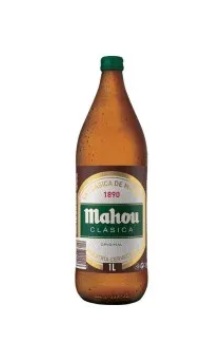 CERVEZA MAHOU B. 1 LITRO  PACK 6 UNID,